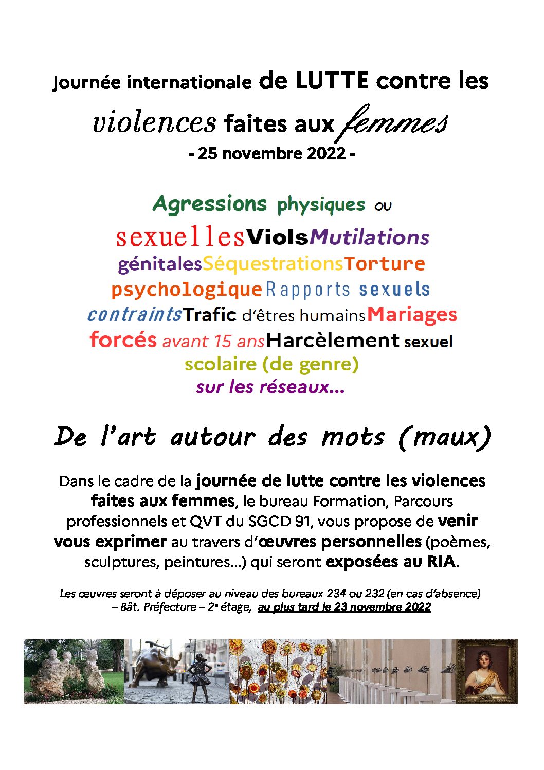 Journée internationale de lutte contre les violences faites aux femmes